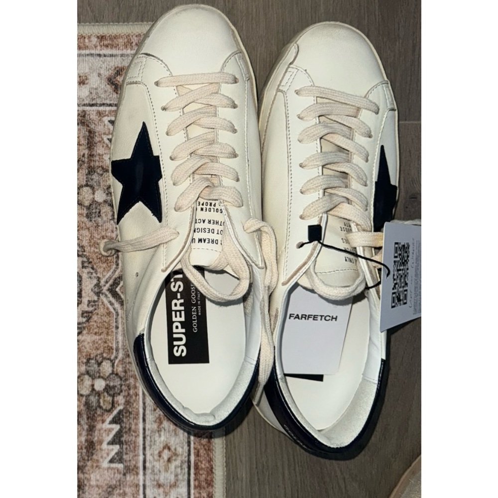 (Never worn) Golden Goose Cream & Blue SuperStars (I missed the return period 😢) - Picture 2 of 3